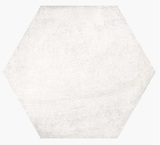 Hexagono Bampton Nieve 26,6x23 - hladký dlažba i obklad mat, bílá barva