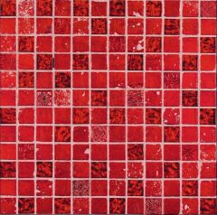 Musa Rojo 30X30 -  mozaika lesk, hnědá barva