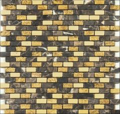 Musa Brick Emperador 30X30 -  mozaika lesk, mix barev barva