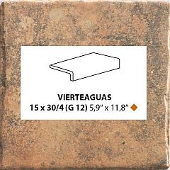 Vierteaguas Tech Land Fire 15x30 -  speciální prvek mat, hnědá barva