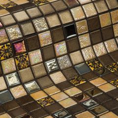 Topping Almonds 2,5 31,2X49,5 - strukturovaný / reliéfní mozaika lesk, mix barev barva