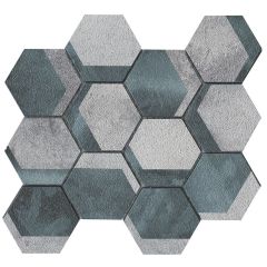 Universe Hexagon Green 23X26,7 -  mozaika lesk,  barva