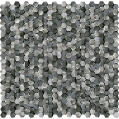 Gravity Alu 3D Hexagon Metal Titanium 30,1X30,7 -  mozaika lesk, metalická barva