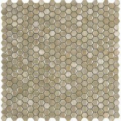 Gravity Alu Hexagon Gold 30,4X30,7 -  mozaika lesk, metalická barva