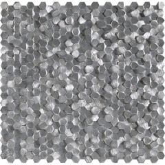 Gravity Alu 3D Hexagon Metal 30,1X30,7 -  mozaika lesk, metalická barva