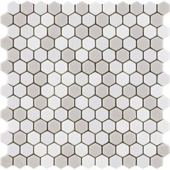Glaze Hexagon Beiges Matt 29,6X30 -  mozaika ,  barva