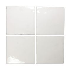 Bejmat Square White Gloss 15X15 - r9 dlažba i obklad mat, bílá barva