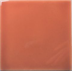 Fayenza Square Coral Gloss 12,5X12,5 - hladký obklad lesk, cihlová barva