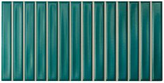 Sb Teal Matt 12,5X25 - strukturovaný / reliéfní obklad mat, modrá barva