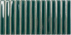 Sb Royal Green Gloss 12,5X25 - strukturovaný / reliéfní obklad mat, zelená barva