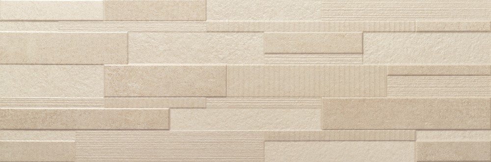 Hipster Brick Mist 30x90 - plastický / 3d dekor mat, béžová barva