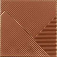 Stripes Mix Copper Brillo 25x25 - strukturovaný / reliéfní obklad lesk, červená barva