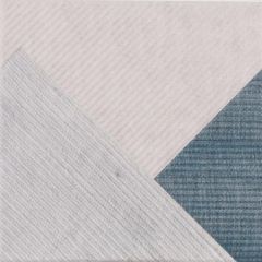 Stripes Mix Denim 25x25 - strukturovaný / reliéfní obklad mat, modrá barva