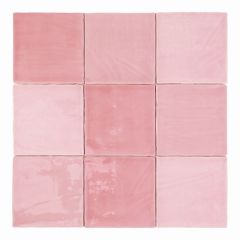 Tabarca Rosa 15x15 - hladký obklad lesk, růžová barva