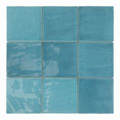 Tabarca Cielo 15x15 - hladký obklad lesk, modrá barva
