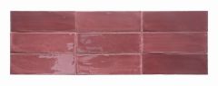 Tabarca Granate 7,5x23 - hladký obklad lesk, červená barva
