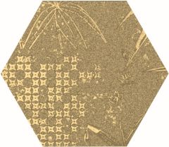 Magnet Tropic Gold 15x17 - hladký dlažba i obklad pololesk / lappato, zlatá barva