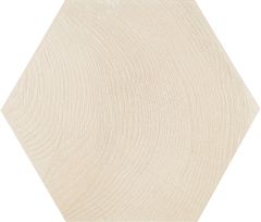 Hexawood  White 20x17,5 - hladký obklad i dlažba mat, bílá barva