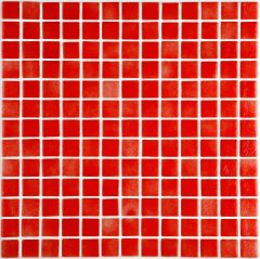 Niebla 2506-C 2,5 31,2X49,5 - hladký mozaika lesk, červená barva