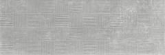 Materica Raw Grey 40x120 - strukturovaný / reliéfní dekor mat, šedá barva