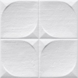 Sindhi Blanco 13x13 - plastický / 3d obklad lesk, bílá barva