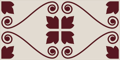 Huchette Cereza 20x10 - hladký dekor lesk, hnědá barva