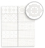 Fatracci Blanco 20x10 - strukturovaný / reliéfní dekor lesk, bílá barva