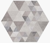 Hexagono Benenden Sombra 26,6x23 - hladký obklad i dlažba mat, šedá barva