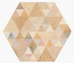 Hexagono Benenden Multicolor 26,6x23 - hladký dlažba i obklad mat, mix barev barva