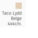 Taco Lydd Beige 4x4 - hladký speciální prvek mat, béžová barva