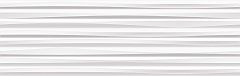 Line 31,5x100 - plastický / 3d obklad mat, bílá barva