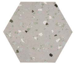 South Grey Natural Hexagon 25x29 - hladký obklad i dlažba mat, šedá barva