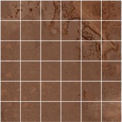 Zinc Copper Natural Mosaico 29,8x29,8 - hladký mozaika mat, hnědá barva