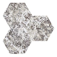 Inedita White Nat. Hexagon 25x29 - hladký dlažba i obklad pololesk / lappato, bílá barva