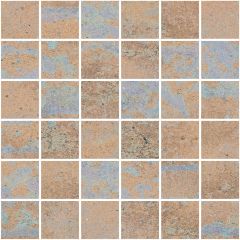 Hutton Blue Nat. Mos. 29,8x29,8 - hladký mozaika mat, hnědá barva