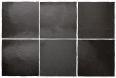 Magma Black Coal 13,2x13,2 - hladký obklad mat, černá barva