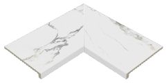 Mythos Selene Ant. Rohový Lem 62,6X62,6 - r11 rohová lemovka / schodovka mat, bílá barva