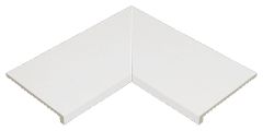 Iconic White Ant. Rohový Lem 62,6X62,6 - r11 rohová lemovka / schodovka mat, bílá barva