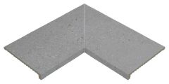 Iconic Grey Ant. Rohový Lem 62,6X62,6 - r11 rohová lemovka / schodovka mat, šedá barva