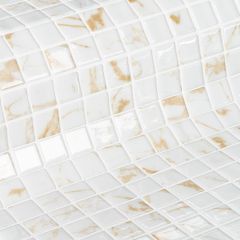 Gemma Quartz 2,5 31,2X49,5 - hladký mozaika lesk, mix barev barva