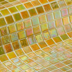 Iridescent Ambar 2,5 31,2X49,5 -  mozaika lesk, mix barev barva