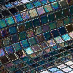 Iridescent Ebano 2,5 31,2X49,5 -  mozaika lesk, mix barev barva