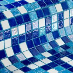 Iridescent Oasis 2,5 31,2X49,5 -  mozaika lesk, mix barev barva