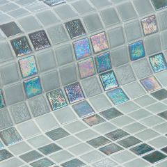 Iridescent Stone 2,5 31,2X49,5 -  mozaika lesk, mix barev barva