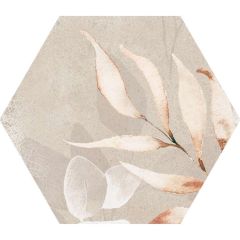 Blossom Beige Matt Hexagon 23x27 - hladký obklad i dlažba mat,  barva