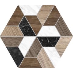 Joy Matt Hexagon 23x27 - hladký obklad i dlažba mat,  barva