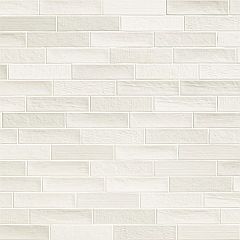 Chic Cotton Matt 6,4x26 - strukturovaný / reliéfní obklad mat, bílá barva