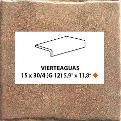 Vierteaguas Tech Land Natural 15x30 -  speciální prvek mat, hnědá barva