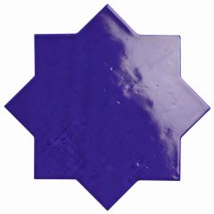 Argile Star Blu 18x18 - hladký dlažba lesk, modrá barva