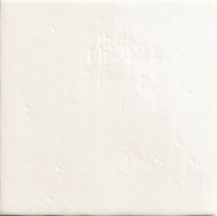 Square Argile Bianco 15x15 - hladký dlažba lesk, bílá barva